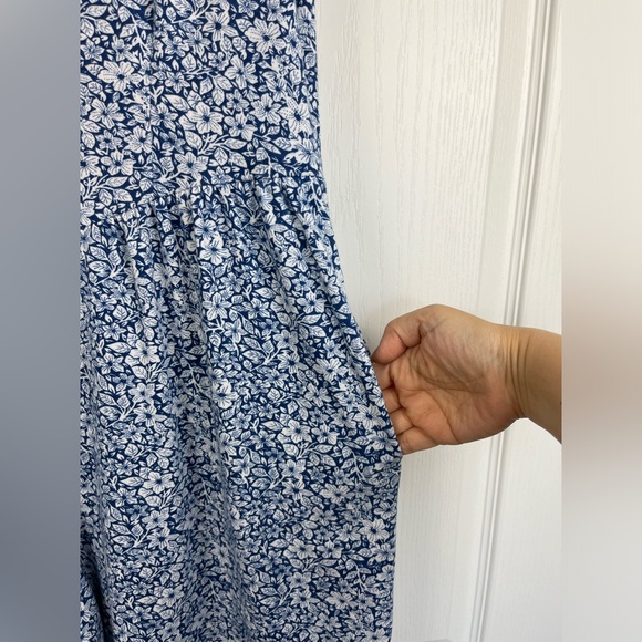 Lanz Vintage Jumpsuit Size Large Wide Leg Floral Pockets - Picture 5 of 7